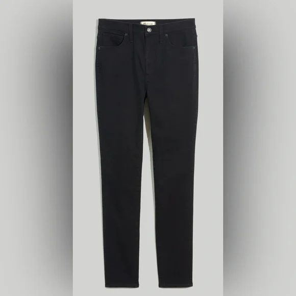 Madewell 10” High Rise Skinny Black Jeans - Picture 3 of 9